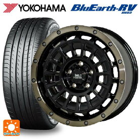 【最大3万円OFFクーポン 5/27 1:59迄】ジープ レネゲード(BU/BV系)用 215/60R17 96H ヨコハマ ブルーアース RV03 バークレイハードロック ローガン BK/BRC 新品サマータイヤホイール 4本セット