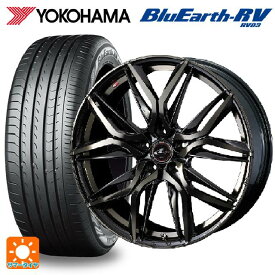 トヨタ プリウス(50系)用 215/45R17 91W XL ヨコハマ ブルーアース RV03 ウェッズ レオニス LM PBMC/TI 新品サマータイヤホイール 4本セット