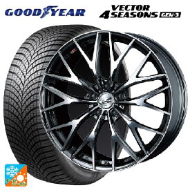 4/20限定 エントリーで最大100％ポイントバック245/40R19 98Y XL グッドイヤー ベクターフォーシーズンズ ジェン3 ウェッズ レオニス MX BMCMC 19-8J 国産車用 オールシーズンタイヤホイール4本セット