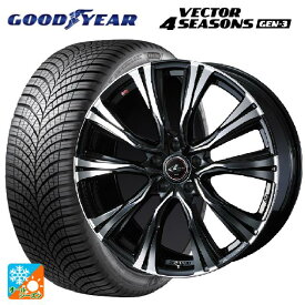 【最大3万円OFFクーポン 6/11 1:59迄】215/60R16 99V XL グッドイヤー ベクターフォーシーズンズ ジェン3 ウェッズ レオニス VR PBMC 16-6.5J 国産車用 オールシーズンタイヤホイール4本セット