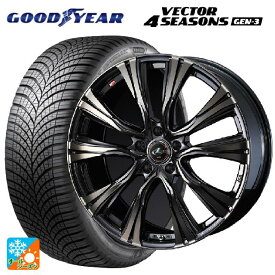 【最大3万円OFFクーポン 6/11 1:59迄】215/60R16 99V XL グッドイヤー ベクターフォーシーズンズ ジェン3 ウェッズ レオニス VR PBMC/TI 16-6.5J 国産車用 オールシーズンタイヤホイール4本セット