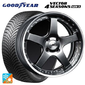 【6/4 20時〜 最大3万円OFFクーポン】225/45R17 94W XL グッドイヤー ベクターフォーシーズンズ ジェン3 タナベ SSR プロフェッサー SP4R チタンシルバー 17-7J 国産車用 オールシーズンタイヤホイール4本セット