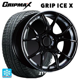 【最大3万円OFFクーポン 6/11 1:59迄】195/45R17 81T グリップマックス グリップアイスエックス ホワイトレター タナベ SSR GT X02 グロスブラック 17-7J 国産車用 スタッドレスタイヤホイール4本セット