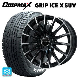 メルセデスベンツ GLC(X253)用 235/60R18 107H XL グリップマックス グリップアイスエックス SUV ホワイトレター # エアフルト ブラックポリッシュ 新品スタッドレスタイヤホイール 4本セット