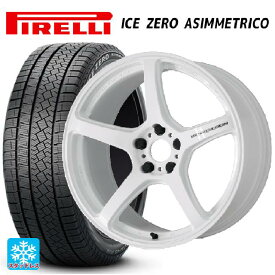 215/55R17 98H XL ピレリ ウインター アイスゼロ アシンメトリコ 正規品 ワーク エモーション T5R ICW 17-7J 国産車用 スタッドレスタイヤホイール4本セット