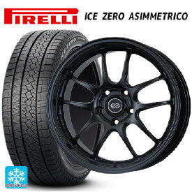 トヨタ プリウス(60系)用 195/60R17 90H ピレリ ウインター アイスゼロ アシンメトリコ 正規品 パフォーマンスライン PF01 マットブラック 新品スタッドレスタイヤホイール 4本セット