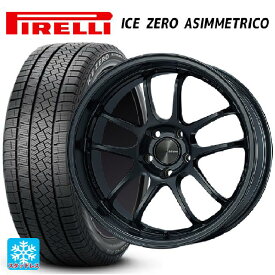 2023年製 245/40R18 97H XL ピレリ ウインター アイスゼロ アシンメトリコ # 正規品 エンケイ パフォーマンスライン PF01 EVO マットブラック 18-9J 国産車用 スタッドレスタイヤホイール4本セット