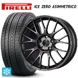 ミツビシ ランサーエボリューション10(CZ4A)用 2023年製 245/40R18 97H XL ピレリ ウインター アイスゼロ アシンメトリコ # 正規品 パフォーマンスライン PFM1 ダークシルバー 新品スタッドレスタイヤホイール 4本セット