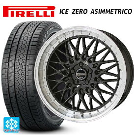 【6/4 20時〜 最大3万円OFFクーポン】215/50R18 92H ピレリ ウインター アイスゼロ アシンメトリコ 正規品 共豊 シュタイナー FTX オニキスブラック×リムポリッシュ 18-7.5J 国産車用 スタッドレスタイヤホイール4本セット