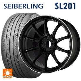 【5/25限定抽選で100％ポイントバック】トヨタ GRヤリス(PA系)用 225/40R18 92W XL セイバーリング セイバーリング SL201(ブリヂストン工場生産） エモーション ZR10 BLKLC 新品サマータイヤホイール 4本セット