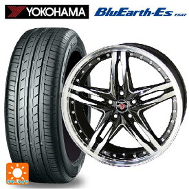 トヨタ プリウス(60系)用 195/60R17 90H ヨコハマ ブルーアースEs ES32 シュタイナー LSV ブラックポリッシュ 新品サマータイヤホイール 4本セット