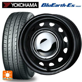 即日発送 【最大3万円OFFクーポン 6/11 1:59迄】145/80R12 74S ヨコハマ ブルーアースEs ES32 ウェッズ ネオキャロ スチールホイール セミマットブラック+メッキキャップ 12-3.5J 国産車用 サマータイヤホイール4本セット