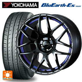 【6/4 20時〜 最大3万円OFFクーポン】195/60R17 90H ヨコハマ ブルーアースEs ES32 ウェッズ ウェッズスポーツ SA27R BLC2 17-6.5J 国産車用 サマータイヤホイール4本セット