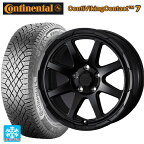 【最大3万円OFFクーポン 4/27 9:59迄】215/50R17 95T XL コンチネンタル コンチバイキングコンタクト7 正規品 ウェッズ ウェッズ アドヴェンチャー スタットベルグ セミマットブラック 17-7J 国産車用 スタッドレスタイヤホイール4本セット