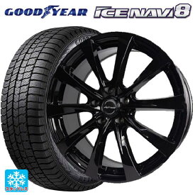 トヨタ クラウンクロスオーバー(35系)用 225/60R18 100Q グッドイヤー アイスナビ8 レフィナーダ モーション2 ブラックエディション(限定仕様） # グロスブラック 新品スタッドレスタイヤホイール 4本セット