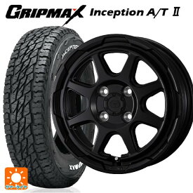 【6/4 20時〜 最大3万円OFFクーポン】185R14 104/102Q グリップマックス インセプション A/T2 ホワイトレター ウェッズ ウェッズ アドヴェンチャー スタットベルグ セミマットブラック 14-5J 国産車用 サマータイヤホイール4本セット