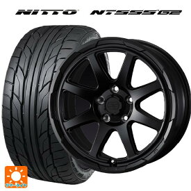 【最大3万円OFFクーポン 6/11 1:59迄】215/50R17 95W XL ニットー NT555 G2 ウェッズ ウェッズ アドヴェンチャー スタットベルグ セミマットブラック 17-7J 国産車用 サマータイヤホイール4本セット