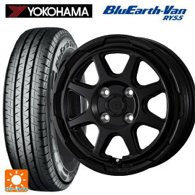 【6/4 20時〜 最大3万円OFFクーポン】155/80R14 88/86N ヨコハマ ブルーアースVan RY55B ウェッズ ウェッズ アドヴェンチャー スタットベルグ セミマットブラック 14-5J 国産車用 サマータイヤホイール4本セット