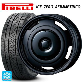 フィアット 500X(334系)用 215/60R16 99H XL ピレリ ウインター アイスゼロ アシンメトリコ 正規品 コレクティブライン ビター マットブラック/グロスブラック 新品スタッドレスタイヤホイール 4本セット