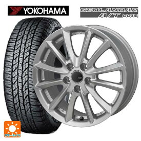 トヨタ アルファード(40系)用 225/60R18 104H XL ヨコハマ ジオランダー A/T G015 ブラックレター ザック JP-325 ブライトシルバー 新品サマータイヤホイール 4本セット