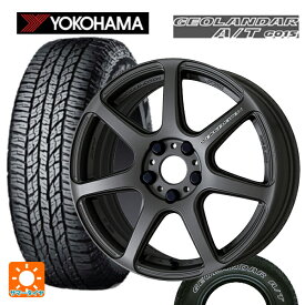 即日発送 【最大3万円OFFクーポン 6/11 1:59迄】スバル レガシィアウトバック(BS系)用 225/65R17 102T ヨコハマ ジオランダー A/T G015 ホワイトレター エモーション T7R # MGM 新品サマータイヤホイール 4本セット