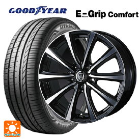 195/55R16 87V グッドイヤー エフィシェントグリップ コンフォート ウェッズ ライツレー MS ブラックメタリックポリッシュ 16-6.5J 国産車用 サマータイヤホイール4本セット