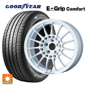 【6/4 20時〜 最大3万円OFFクーポン】225/40R18 92W XL グッドイヤー エフィシェントグリップ コンフォート エンケイ エンケイスポーツ RC-T5 White 18-8J 国産車用 サマータイヤホイール4本セット