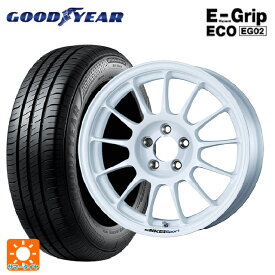 【最大3万円OFFクーポン 6/11 1:59迄】175/65R15 84H グッドイヤー エフィシェントグリップ エコ EG02 # エンケイ エンケイスポーツ RC-T5 White 15-6J 国産車用 サマータイヤホイール4本セット