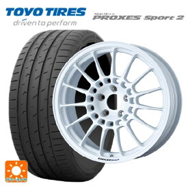 【最大3万円OFFクーポン 6/11 1:59迄】225/45R18 95Y トーヨー プロクセス スポーツ2 エンケイ エンケイスポーツ RC-T5 White 18-8J 国産車用 サマータイヤホイール4本セット