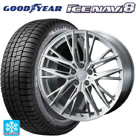 【最大3万円OFFクーポン 6/11 1:59迄】トヨタ ハリアー(80系)用 225/55R19 99Q グッドイヤー アイスナビ8 エフゼロ FZ-5 BRUSHED 新品スタッドレスタイヤホイール 4本セット