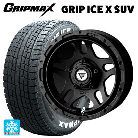 スズキ ジムニーシエラ(74系)用 225/70R16 103Q グリップマックス グリップアイスX SUV ホワイトレター #(中古) エクシズルライン デルタフォース オーバーランド マットブラック 新品スタッドレスタイヤホイール 5本セット