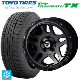 205/60R16 96Q トーヨー ウインタートランパス TX エクシズルライン デルタフォース オーバーランド マットスモークポリッシュ 16-7J 国産車用 スタッドレスタイヤホイール4本セット