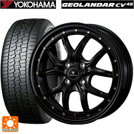 165/60R15 77H ヨコハマ ジオランダー CV G058 ウェッズ ノヴァリス アセットS1 BLACK/GOLD PIERCE 15-4.5J 国産車用 サマータイヤホイール4本セット