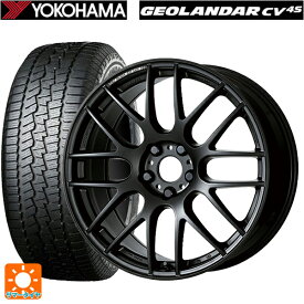 4/20限定 エントリーで最大100％ポイントバック235/55R19 105V ヨコハマ ジオランダー CV G058 ワーク エモーション M8R MBL 19-8.5J 国産車用 サマータイヤホイール4本セット