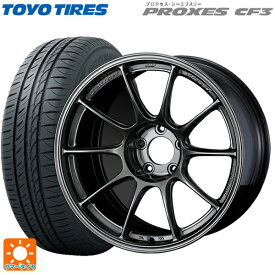 【5/25限定抽選で100％ポイントバック】215/45R17 91W トーヨー プロクセス CF3 ウェッズ ウェッズスポーツ TC105X EJ-TITAN 17-8J 国産車用 サマータイヤホイール4本セット