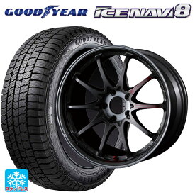 スバル レガシィアウトバック(BS系)用 225/55R18 98Q グッドイヤー アイスナビ8 ボルクレーシング CE28SL PG 新品スタッドレスタイヤホイール 4本セット