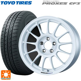 【最大3万円OFFクーポン 6/11 1:59迄】215/60R16 95H トーヨー プロクセス CF3 エンケイ エンケイスポーツ RC-T5 White 16-6.5J 国産車用 サマータイヤホイール4本セット