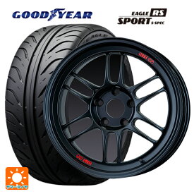 【最大3万円OFFクーポン 6/11 1:59迄】2024年製 195/55R15 84V グッドイヤー イーグル RS スポーツ S-スペック エンケイ レーシング RPF1 マットブラック 15-7J 国産車用 サマータイヤホイール4本セット