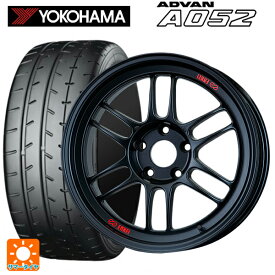 【最大3万円OFFクーポン 6/11 1:59迄】195/55R15 89V XL ヨコハマ アドバン A052 エンケイ レーシング RPF1 マットブラック 15-7J 国産車用 サマータイヤホイール4本セット