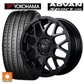 4/20限定 エントリーで最大100％ポイントバック235/60R18 107W XL ヨコハマ アドバンスポーツ V105 マルカサービス ナイトロパワー M28バレットエス セミグロスブラック 18-7J 国産車用 サマータイヤホイール4本セット