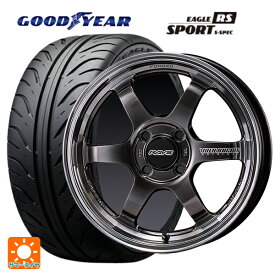 【6/4 20時〜 最大3万円OFFクーポン】2024年製 195/55R15 84V グッドイヤー イーグル RS スポーツ S-スペック レイズ ボルクレーシング TE37KCR プログレッシブモデル HF 15-5.5J 国産車用 サマータイヤホイール4本セット