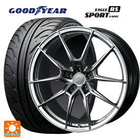 245/40R18 93W グッドイヤー イーグル RS スポーツ S-スペック ウェッズ エフゼロ FZ-6 # ダイヤモンドブラック 18-8.5J 国産車用 サマータイヤホイール4本セット