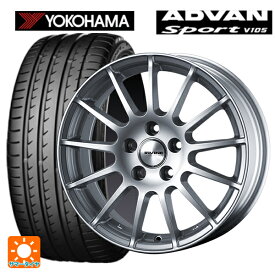 メルセデスベンツ Eクラスオールテレイン(W213)用 245/50R18 104Y XL ヨコハマ アドバンスポーツ V105 アーヴィン F01 ハイパーシルバー 新品サマータイヤホイール 4本セット