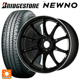 トヨタ ヴォクシー(90系)用 215/45R18 93W XL ブリヂストン ニューノ 正規品 # エモーション ZR10 BLKLC 新品サマータイヤホイール 4本セット