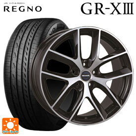 215/45R18 93W XL ブリヂストン レグノ GR-X3 正規品 # 阿部商会 マック ボルテージ ブラックミラー 18-8.5J 国産車用 サマータイヤホイール4本セット