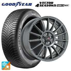 【4/25限定 抽選で最大100％ポイントバック】225/60R18 104W XL グッドイヤー ベクターフォーシーズンズ ジェン3 SUV オーゼット レーシング スーパーツーリズモ TGR-WRT ラリーグラファイト 18-7.5J 国産車用 オールシーズンタイヤホイール4本セット