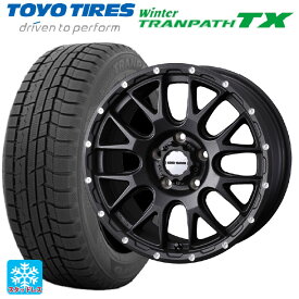 205/60R16 96Q トーヨー ウインタートランパス TX ウェッズ マッドヴァンス 08 FLINT BLACK 16-7J 国産車用 スタッドレスタイヤホイール4本セット