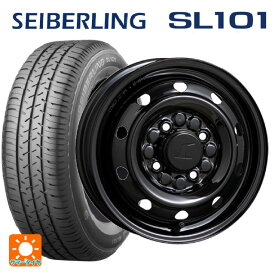 即日発送 145/80R12 74S セイバーリング セイバーリング SL101(ブリヂストン工場生産） # トピー M74 BK # ブラック（スチール） 12-3.5J 国産車用 サマータイヤホイール4本セット