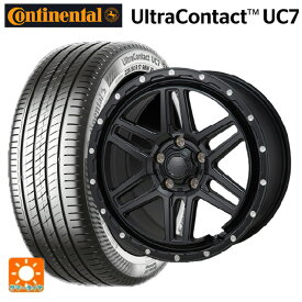 トヨタ ノア(90系)用 205/55R17 91V コンチネンタル ウルトラコンタクト UC7 正規品 ハイブロック エルデ Satin Black/Milling 新品サマータイヤホイール 4本セット