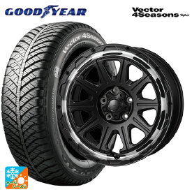 ホンダ ステップワゴン(RP6~8)用 205/60R16 92H グッドイヤー ベクターフォーシーズンズ ハイブリッド ジャパン三陽 ハイブロック レグルス サテンブラック/リムポリッシュ 新品オールシーズンタイヤホイール 4本セット
